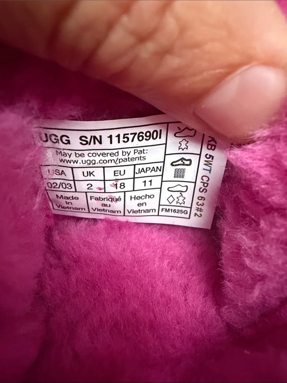 UGG Kids Hot Pink Shearling Boots